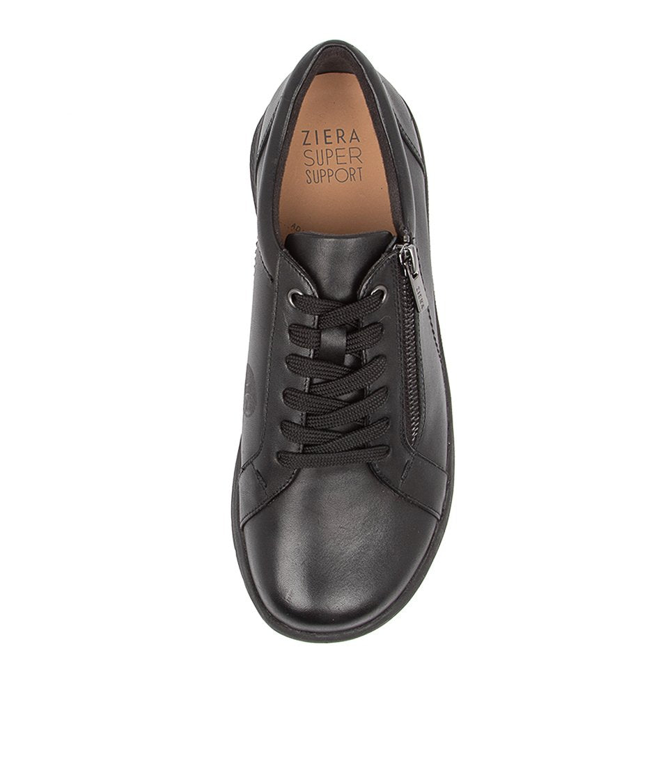 Women Ziera Solar (Extra Wide, Adjustable Fit) Sneakers Black | Z-130682